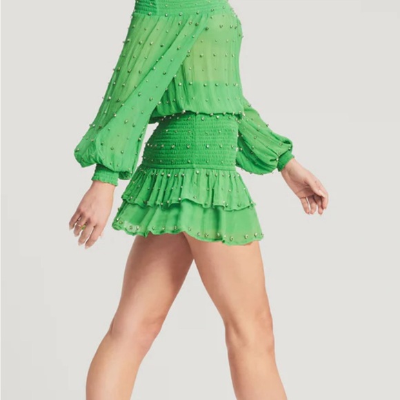 Retrofete Embellished Silk Chiffon Dress. Only worn once for a few hours! - Picture 5 of 5